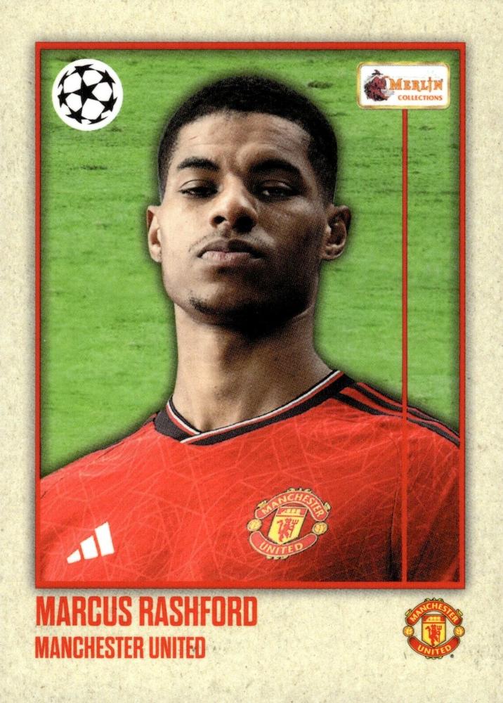 Marcus Rashford 2023 Topps Merlin Heritage UEFA Club Competitions