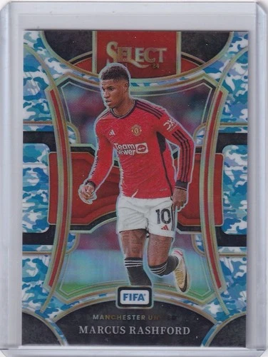 Marcus Rashford 2023 Panini Select Winter Camo Prizm /99