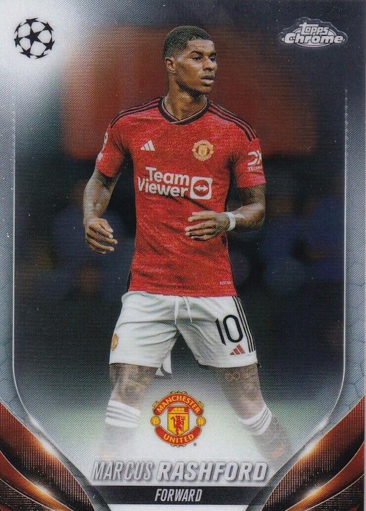 Marcus Rashford 2023 Topps Chrome UEFA Club Competitions
