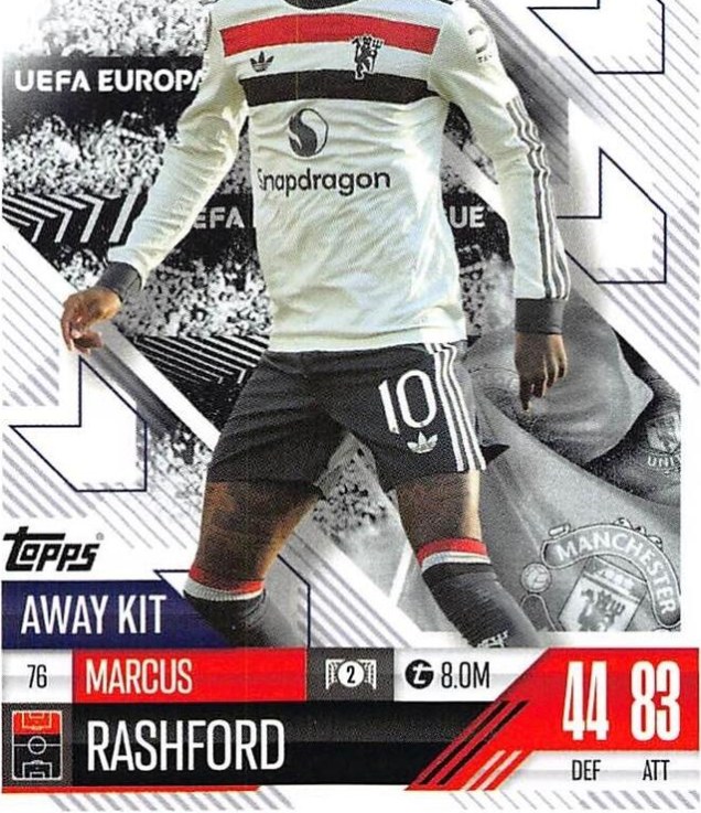 Marcus Rashford 2024 Topps Match Attax UEFA Club Competitions Extra