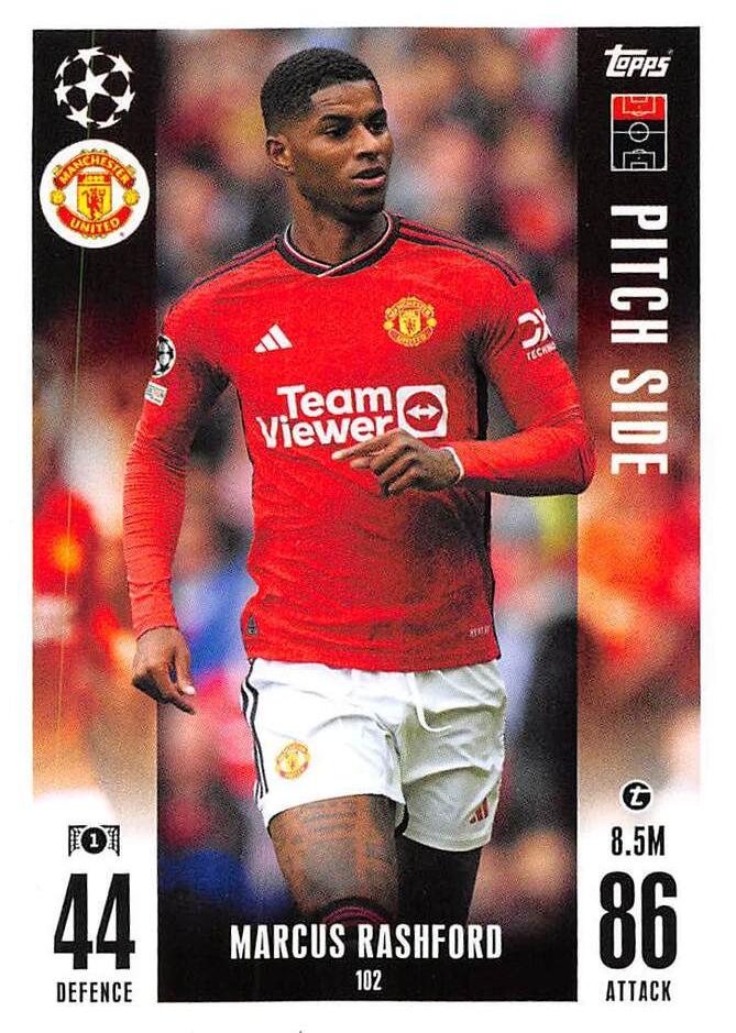 Marcus Rashford 2023 Topps Match Attax UEFA Club Competitions Extra