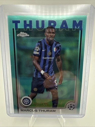 Marcus Thuram 2024 Topps Chrome Aqua Refractor /199