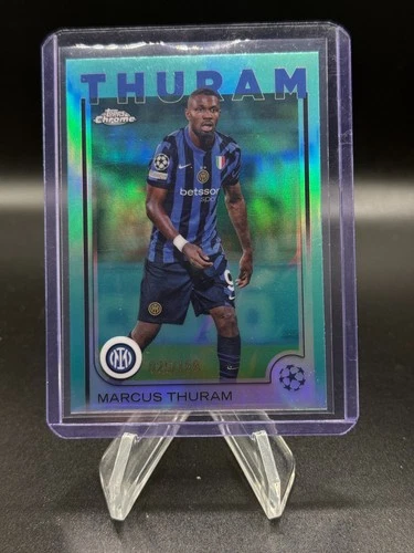 Marcus Thuram 2024 Topps Chrome Aqua Refractor /199
