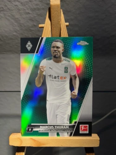 Marcus Thuram 2021 Topps Chrome Bundesliga Green Refractor /99