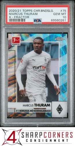 Marcus Thuram 2020 Topps Chrome Bundesliga X-Fractor /250