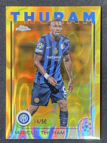 Marcus Thuram 2024 Topps Chrome Gold Lava Refractor /50