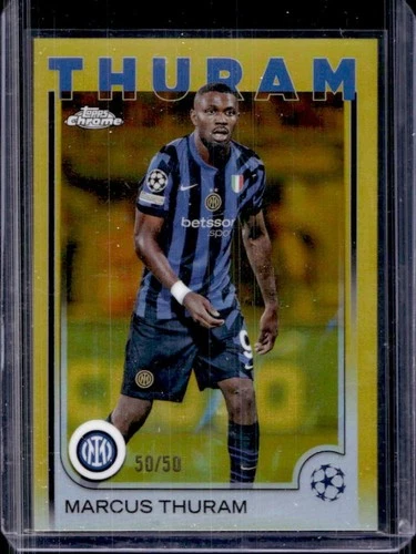 Marcus Thuram 2024 Topps Chrome Gold Refractor /50
