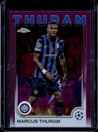 Marcus Thuram 2024 Topps Chrome Magenta Refractor /75