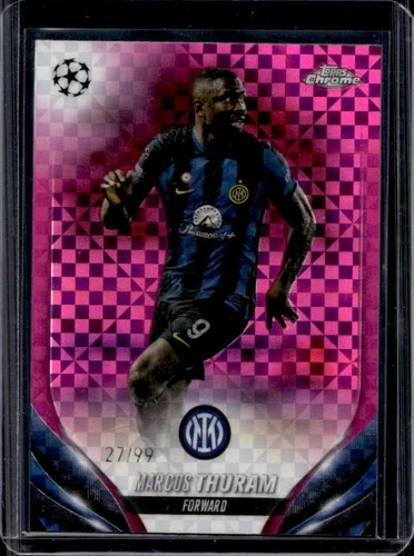 Marcus Thuram 2023 Topps Chrome Magenta X Fractor /99
