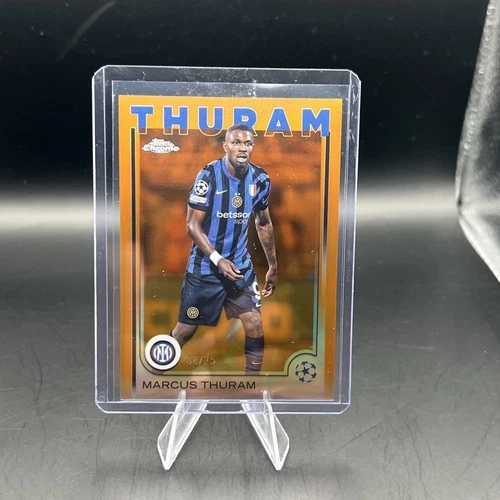 Marcus Thuram 2024 Topps Chrome Orange Refractor /25