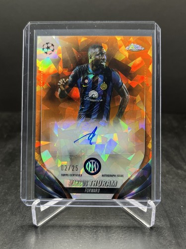 Marcus Thuram 2023 Topps Chrome Sapphire Orange /25