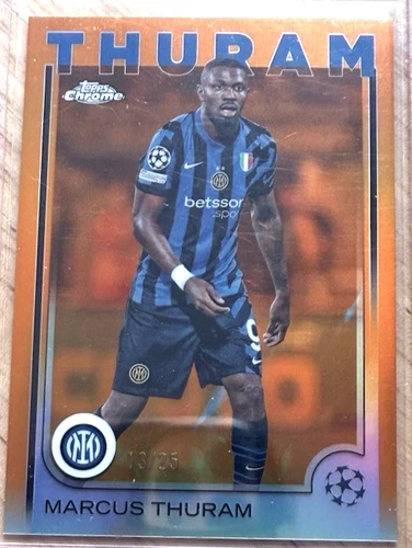 Marcus Thuram 2024 Topps Chrome UEFA Orange /25
