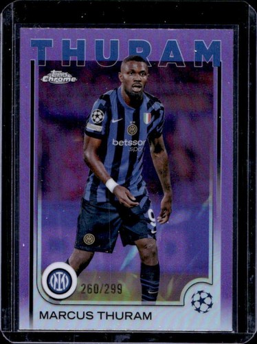 Marcus Thuram 2024 Topps Chrome Violet Refractor /299