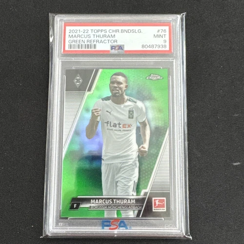 Marcus Thuram 2021 Topps Cromo Bundesliga Green Refractor /99