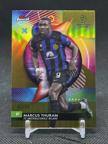 Marcus Thuram 2024 Topps Finest Gold Refractor /50