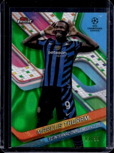 Marcus Thuram 2024 Topps Finest Green Lava Refractor /99