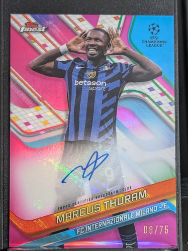 Marcus Thuram 2024 Topps Finest Magenta /75