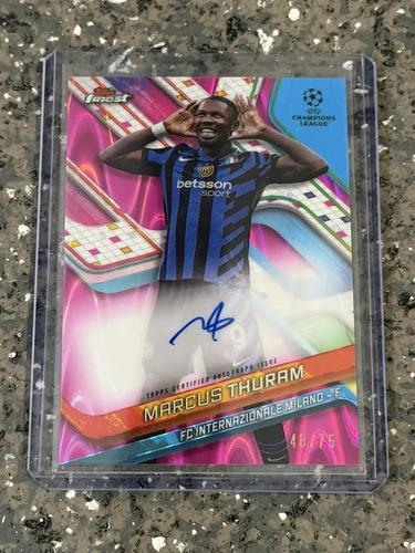 Marcus Thuram 2024 Topps Finest Magenta /75