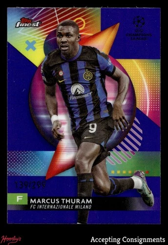 Marcus Thuram 2023 Topps Finest Purple Refractor /299