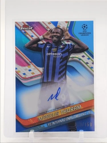 Marcus Thuram 2024 Topps Finest True Blue /150