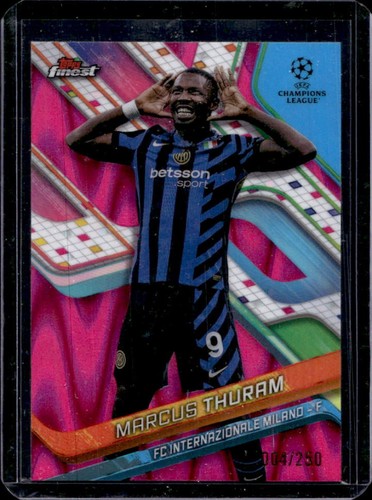 Marcus Thuram 2024 Panini Finest UEFA Pink Raywave /250