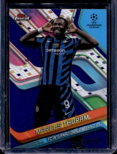 Marcus Thuram 2024 Topps Finest UEFA Purple Refractor /299