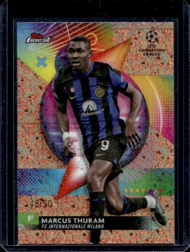Marcus Thuram 2024 Panini Finest UEFA Rose Gold Mini Diamond /50