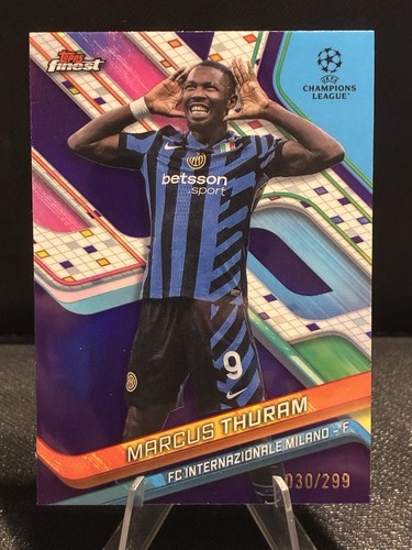 Marcus Thuram 2024 Topps Finest UEFA Viola /299