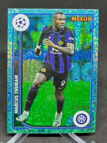 Marcus Thuram 2023 Topps Merlin Chrome Aqua Speckle /199
