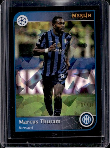 Marcus Thuram 2024 Topps Merlin Chrome Black Atomic Refractor /10