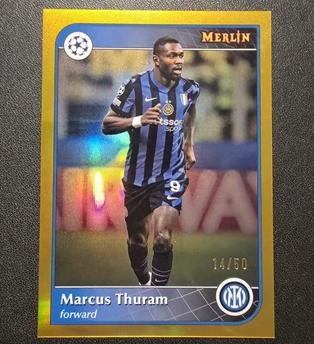 Marcus Thuram 2024 Topps Merlin Chrome Gold /50