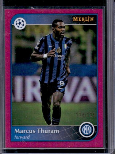 Marcus Thuram 2024 Topps Merlin Chrome Magenta Refractor /125
