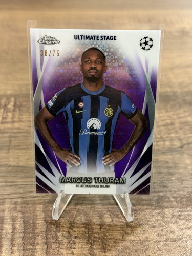 Marcus Thuram 2023 Panini Merlin Chrome Purple Refractor /75