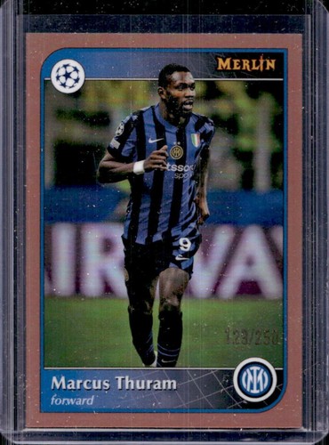 Marcus Thuram 2024 Topps Merlin Chrome Rose Gold Refractor /250