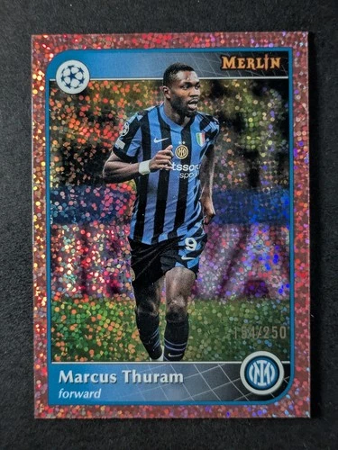 Marcus Thuram 2024 Topps Merlin Chrome Rose Gold Speckle /250