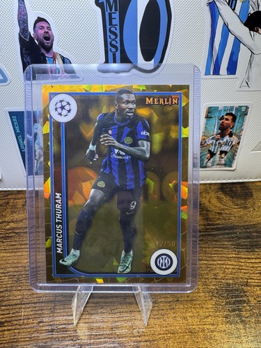 Marcus Thuram 2024 Topps Merlin UEFA Gold Atomic /50