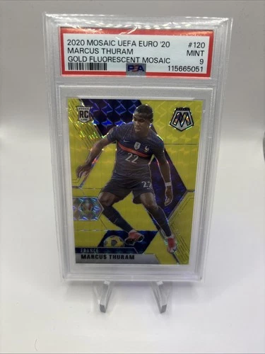 Marcus Thuram 2021 Panini Mosaic Euro 2020 Gold Fluorescent /10