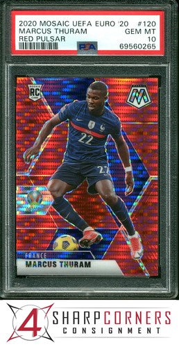 Marcus Thuram 2020 Panini Mosaic Red Pulsar Prizm