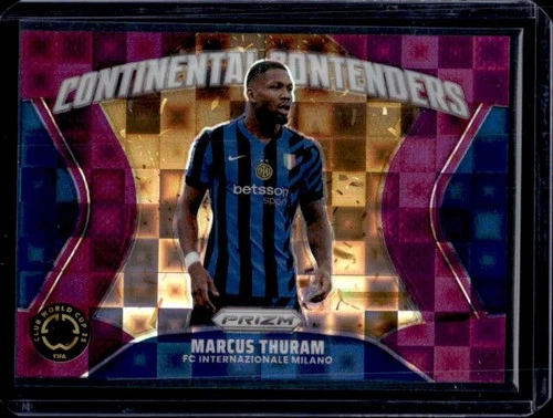 Marcus Thuram 2025 Panini Prizm World Cup Purple Pandora /49