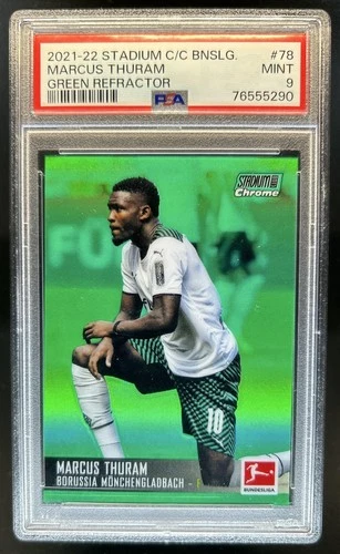 Marcus Thuram 2021 Topps Stadium Club Chrome Green Refractor /99