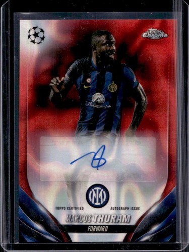 Marcus Thuram 2023 Topps Chrome UEFA Red Lava Refractor #CA-MT