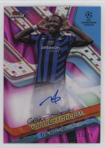 Marcus Thuram 2024 Topps Finest UEFA Club Competitions BA-MT/75