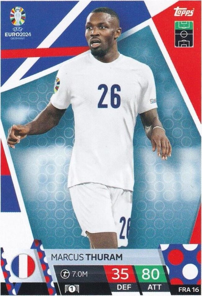 Marcus Thuram 2024 Topps Match Attax UEFA EURO