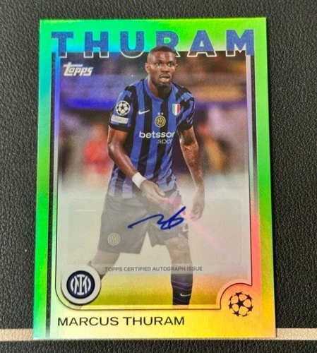 Marcus Thuram 2024 Topps UEFA Club Competitions Neon Green /199