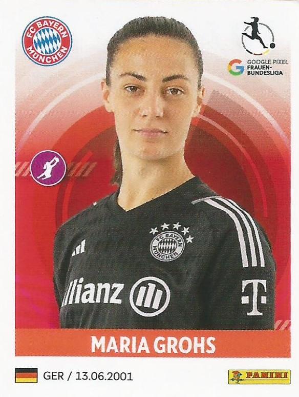 Maria Grohs 2023 Panini Frauen Bundesliga Stickers