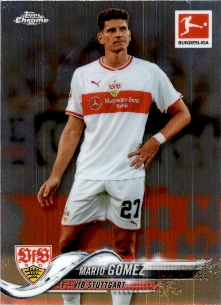 Mario Gómez 2018 Topps Chrome Bundesliga 63