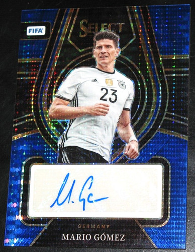 Mario Gomez 2022 Panini Select Blue Pulsar Prizm