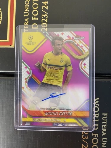 Mario Götze 2024 Topps Finest Magenta /75