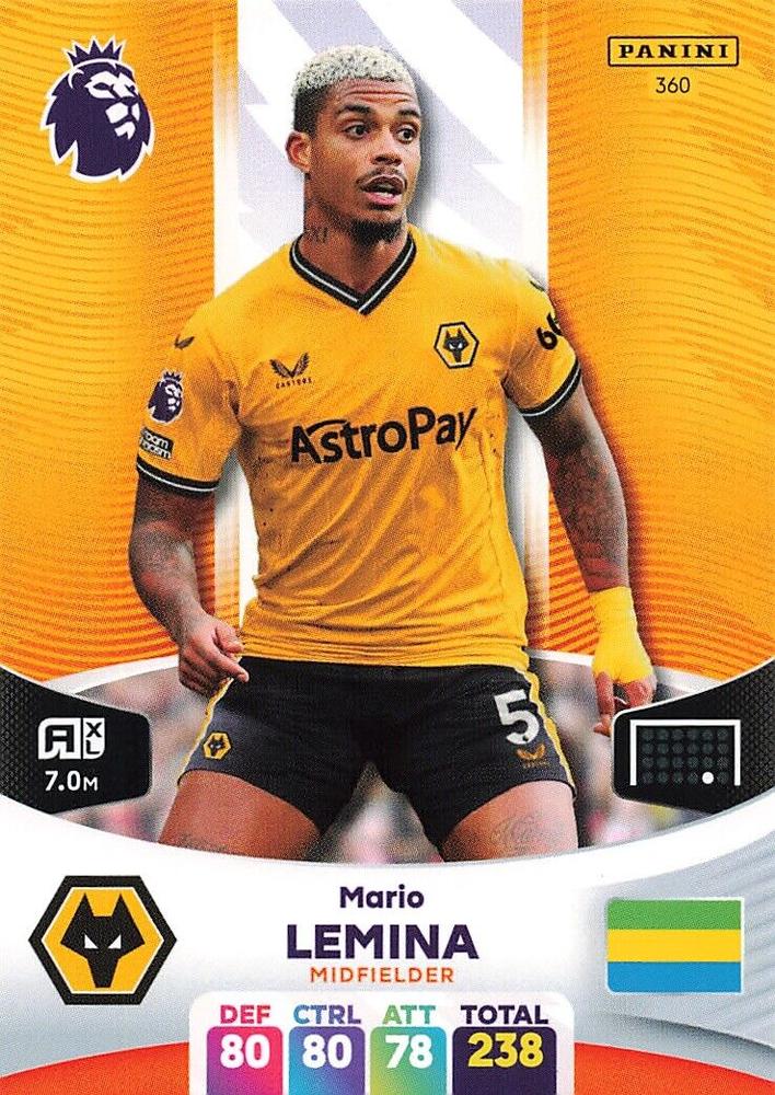 Mario Lemina 2024 Panini Adrenalyn XL Premier League