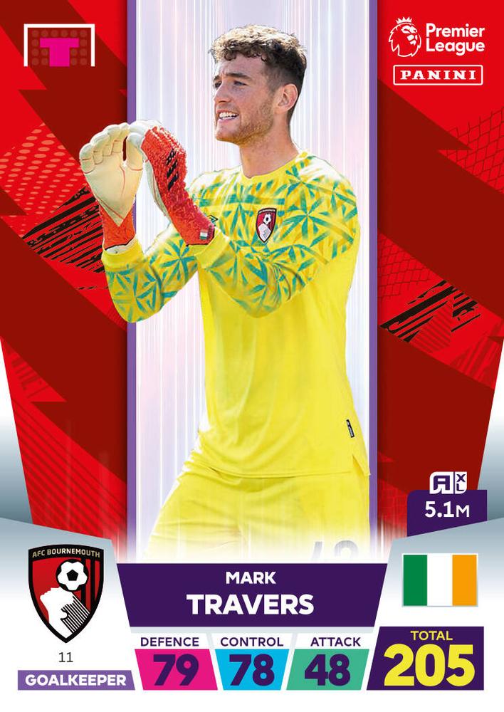 Mark Travers 2023 Panini Adrenalyn XL Premier League